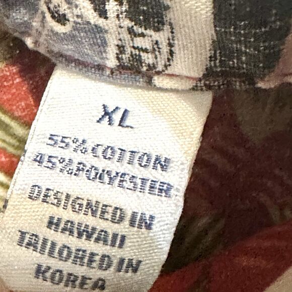 Mele Kalikimaka Reyn Spooner Christmas Hawaiian Boys Shirt Size XL 2014 Pullover - Picture 5 of 11